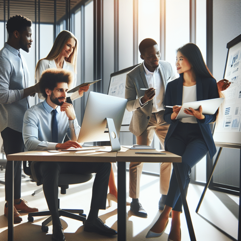 Imagen que ilustra los 5 beneficios de los servicios de consultoría IA para pymes, destacando su impacto positivo en el negocio.