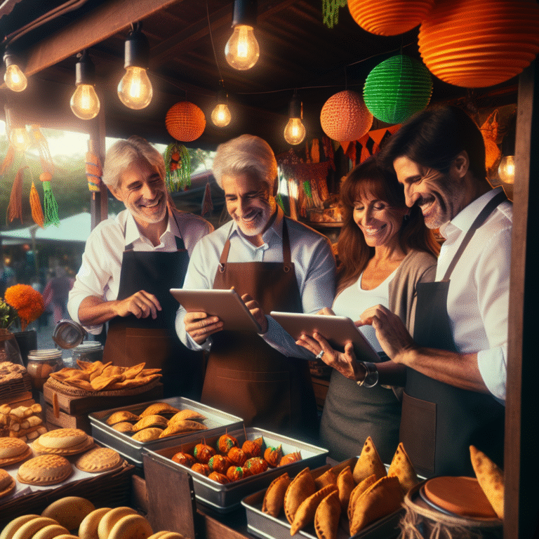 Imagen que ilustra los beneficios de la inteligencia artificial en la gastronomía callejera, mejorando la experiencia culinaria.