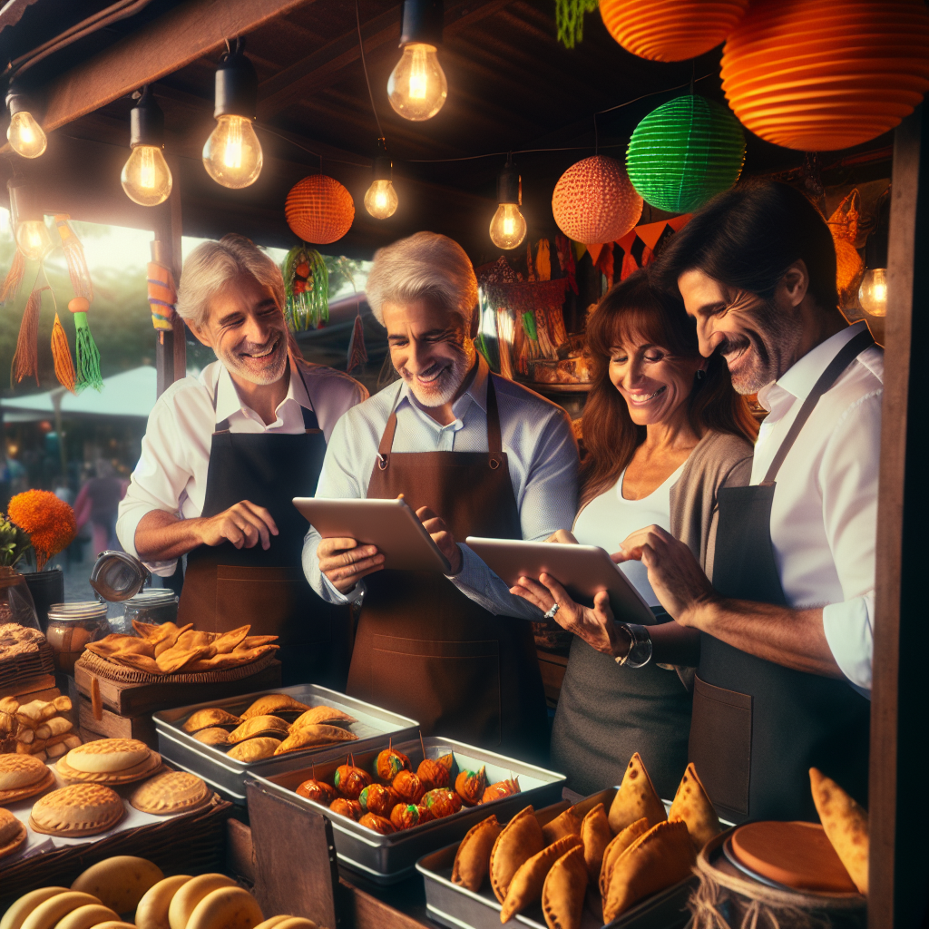 Imagen que ilustra los beneficios de la inteligencia artificial en la gastronomía callejera, mejorando la experiencia culinaria.