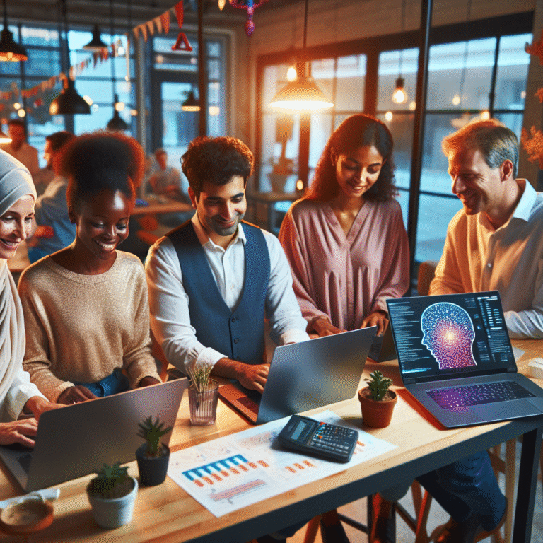 Imagen que ilustra qué es la inteligencia artificial y sus beneficios para pymes en el entorno empresarial.