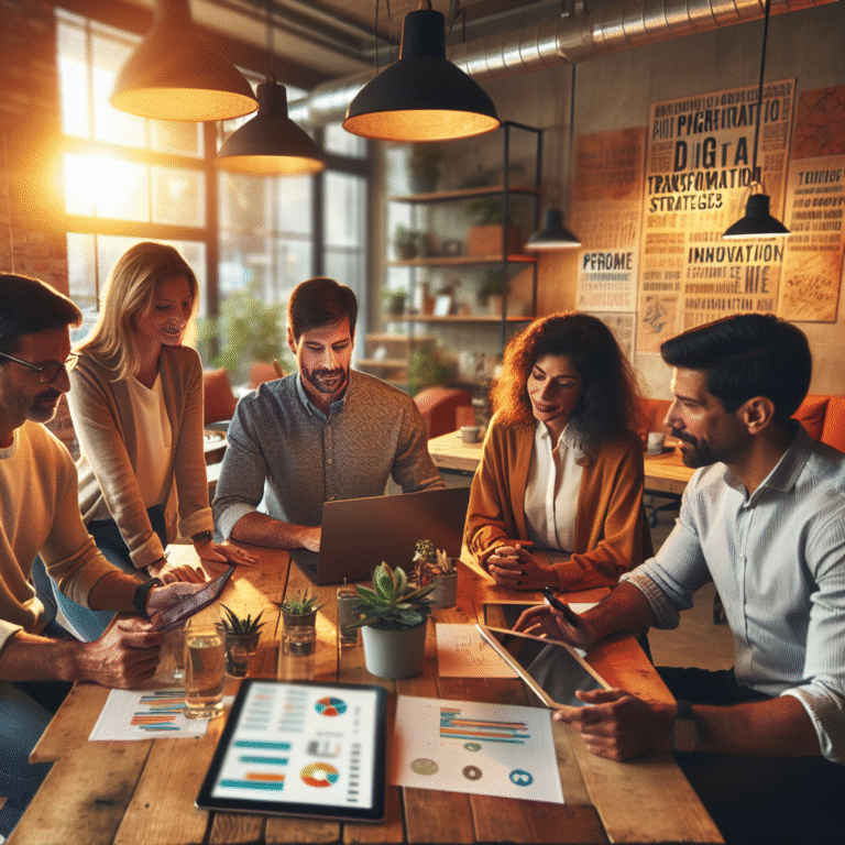 Imagen que ilustra la transformación digital en empresas, destacando su impacto en el futuro de las pymes.