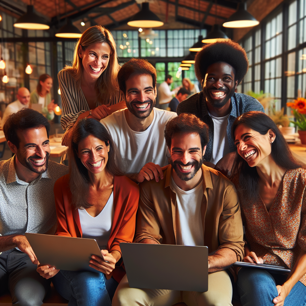 Imagen de una pyme en Argentina adoptando tendencias IA 2024 para mejorar su productividad y competitividad.